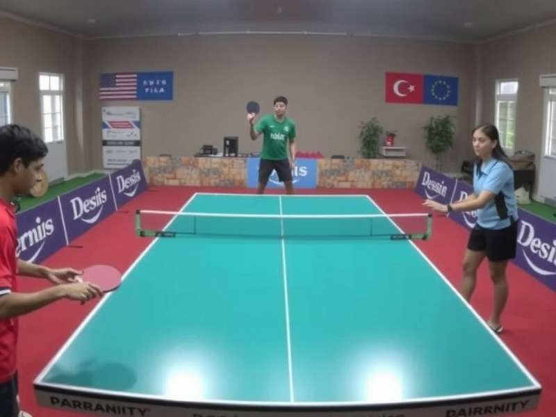 Desi Table Tennis Titan Tournament Scene